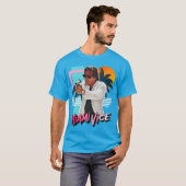 Retro Miami Vice 80er Sonny Crockett T-Shirt (Vorne ganz)