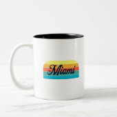 Retro Miami Zweifarbige Tasse (Links)