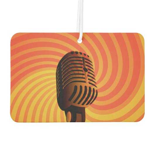 Retro Microphone Auto Lufterfrischer (Rückseite)