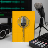 Retro Microphone Invitations Einladung
