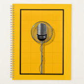 Retro Microphone on Bold Yellow Planer (Vorderseite)
