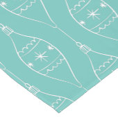 Retro Mid Centrum Türkis Kurzer Tischläufer (Ecke)