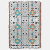 Retro-Mid-Century-Atom-Geometrisches Muster Decke (Vorderseite Vertikal)