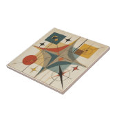 Retro-Mid-Century-Atom-Geometrisches Muster Fliese (Seite)