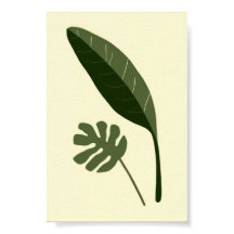 Retro-Mid-Century-Blatt-Abstrakt