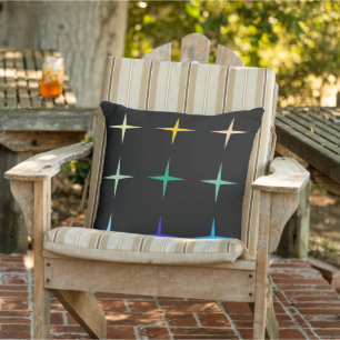 Retro-Mid-Century-Geometric-Stars-Kunstdesign Kissen