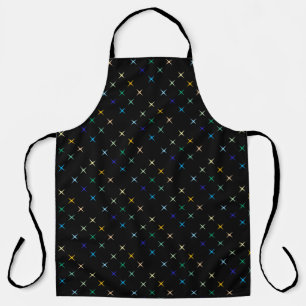 Retro-Mid-Century-Geometric-Stars-Kunstdesign Schürze