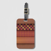 Retro-Mid-Century-Geometrisches Gepäckanhänger (Vorderseite Vertikal)