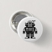 Retro Mid Century Inspired Robot Button (Vorne & Hinten)