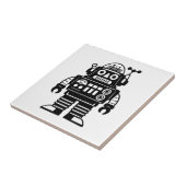 Retro-Mid-Century-inspirierter Roboter Fliese (Seite)