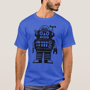 Retro-Mid-Century-inspirierter Roboter T-Shirt