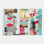 Retro Mid Century Kitchen 2026 Kalender Geschirrtuch (Horizontal)