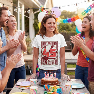 Retro-Mid-Century-Modern 45. Geburtstag T-Shirt