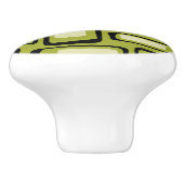 Retro Mid Century Modern Abstract Keramikknauf (Seitenansicht)