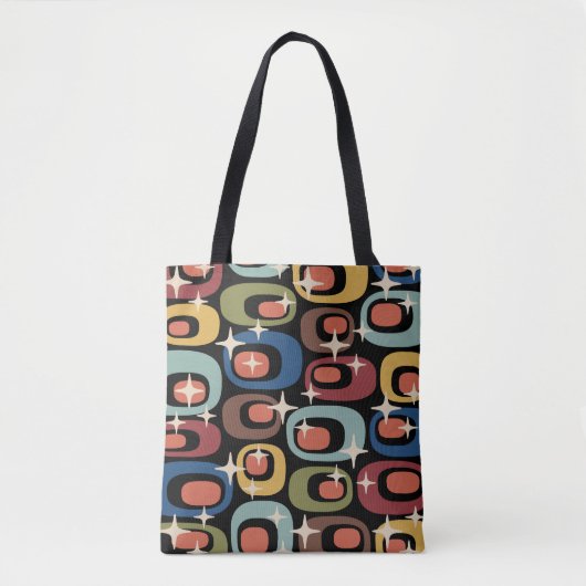 Retro Mid Century Modern Abstract Tasche (Vorderseite)