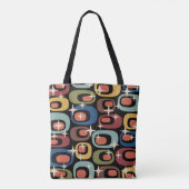 Retro Mid Century Modern Abstract Tasche (Rückseite)
