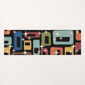 Retro Mid Century Modern Abstract Yogamatte (Rückseite (Horizontal))