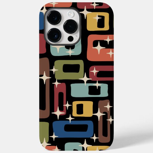Retro-Mid-Century-Modern-Abstrakt Case-Mate iPhone Hülle (Rückseite)