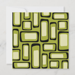Retro-Mid-Century-Modern-Abstrakt Einladung