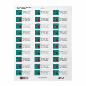 Retro Mid Century Modern Address Labels (Vorne)