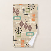 Retro-Mid-Century-Modern-Atom-Abstrakt Badhandtuch Set (Handtuch)
