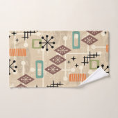 Retro-Mid-Century-Modern-Atom-Abstrakt Badhandtuch Set (Handtuch)