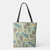 Retro-Mid-Century-Modern-Atomare-Abstraktion Tasche (Rückseite)