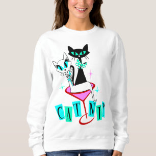 Retro Mid Century Modern Atomkatze Sweatshirt