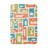 Retro Mid Century Modern Badematte (Vorderseite Vertikal)