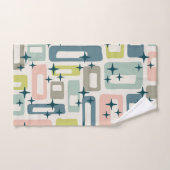 Retro Mid Century Modern Badhandtuch Set (Handtuch)