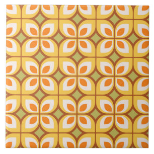 Retro-Mid-Century-Modern-Blumenmuster Fliese
