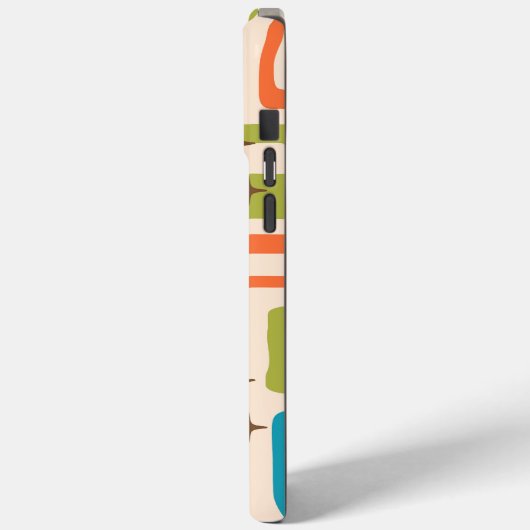 Retro Mid Century Modern Case-Mate iPhone Hülle (Rückseite / Links)
