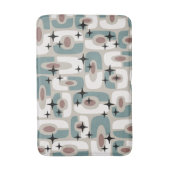 Retro Mid Century Modern Cosmic Abstract Pattern Badematte (Vorderseite Vertikal)