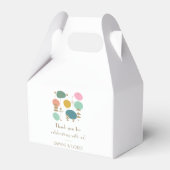 Retro Mid Century Modern Custom Wedding Thank You Geschenkschachtel (Vorderseite)