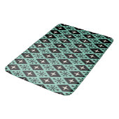 Retro-Mid-Century-Modern-Diamant-Sternenmuster Badematte (Schrägansicht)