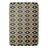 Retro-Mid-Century-Modern-Diamant-Sternenmuster Badematte (Vorderseite Vertikal)