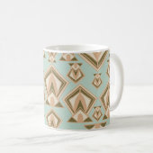 Retro Mid Century Modern Diamond Kaffeetasse (VorderseiteRechts)