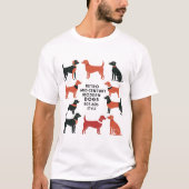 Retro Mid-Century Modern Dogs 50s 60s Style abstra T-Shirt (Vorderseite)