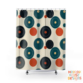 Retro Mid Century Modern Duschvorhang