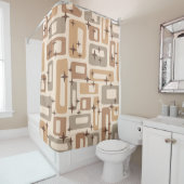 Retro Mid Century Modern Duschvorhang (Beispiel)