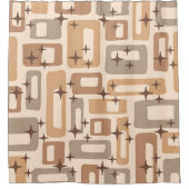 Retro Mid Century Modern Duschvorhang (Vorderseite)