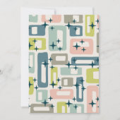Retro Mid Century Modern Einladung (Vorderseite)