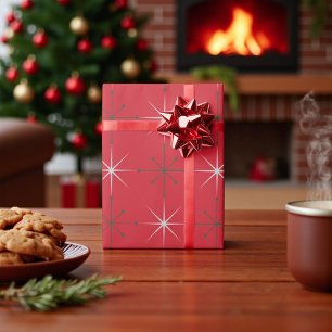 Retro-Mid-Century-Modern-Feiertag 50er 60er Starbu Geschenkpapier