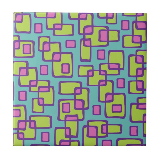 Retro Mid Century Modern Fliese (Vorderseite)