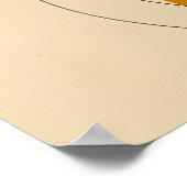 Retro Mid Century Modern Geometric Abstract Design Poster (Ecke)