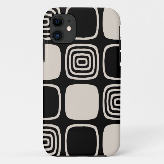 Retro Mid Century Modern Geometric Abstrakt Case-Mate iPhone Hülle (Rückseite)