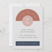 Retro Mid Century Modern Geometric Art 1950s 1960s Einladung (Vorderseite)