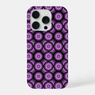 Retro-mid-century-modern geometrische Kreise iPhone 15 Pro Hülle