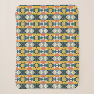 Retro-Mid-Century-Modern Geometrisches Muster Sherpadecke