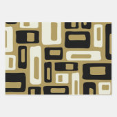 Retro Mid Century Modern Geschenkpapier Set (Vorderseite 2)